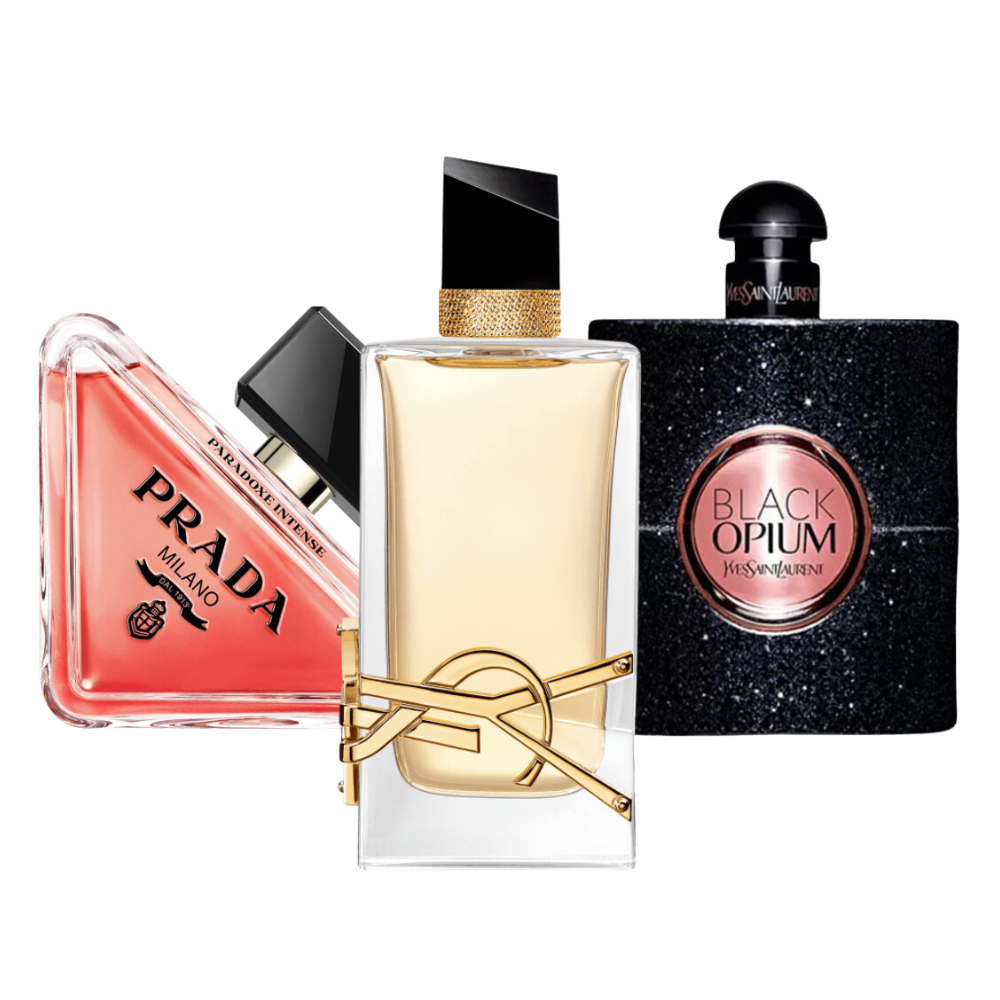 3 Perfumes Prada Paradoxe, Black Opium Yves Saint Laurent, Libre (Eau de Parfum)