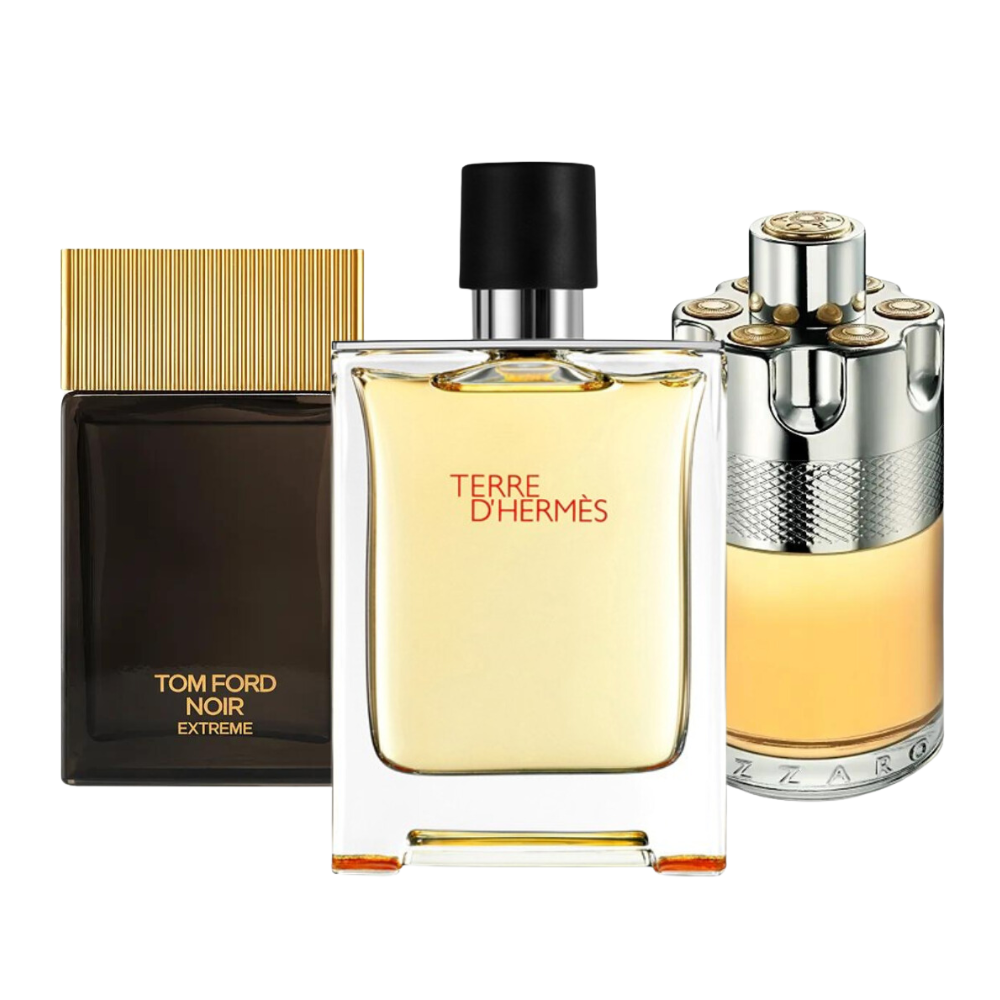 3 Perfumes Terre d’Hermès, Azzaro Wanted , Tom Ford Noir Extreme (Eau de Parfum)